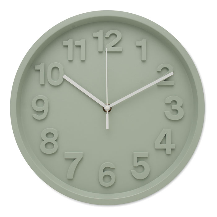 Horloge murale personnalisée à mouvement silencieux Muro Vert menthe